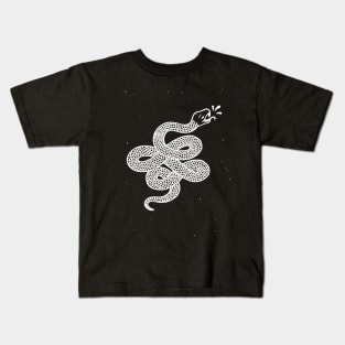 Snake White Street Wear Hip Hop Graffiti Kids T-Shirt